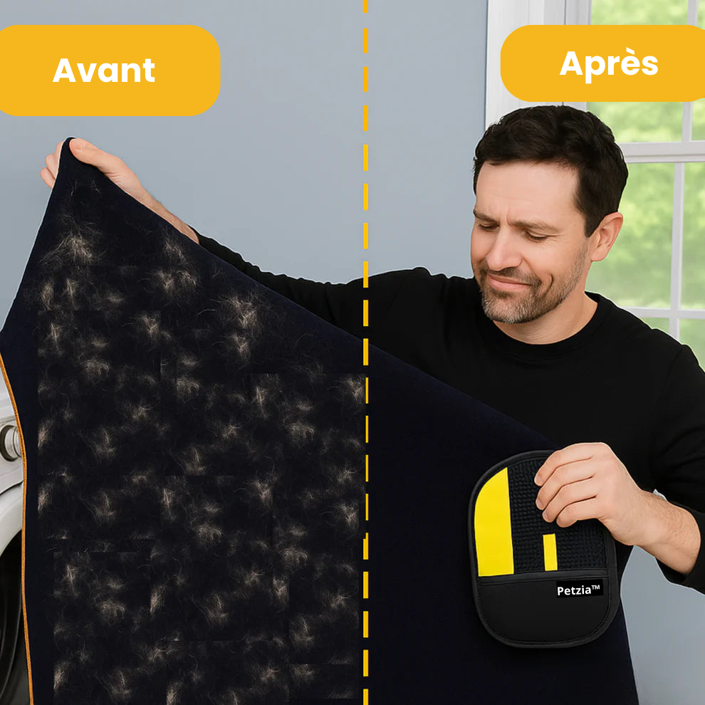 Petzia™- Gant toilettage antistatique